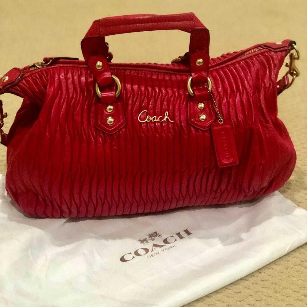 Coach Madison Sofia Gathered Leather Hobo Purse